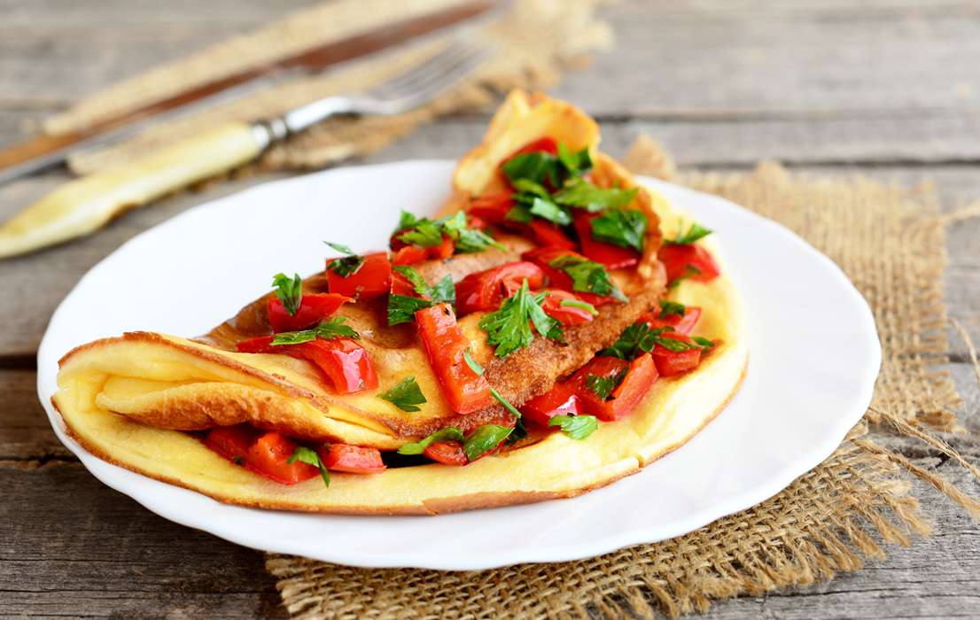 Chilla (Vegetarian Omelet)